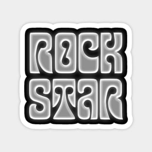 Rock Star - Awesome Retro Type Design Gift #2 Magnet