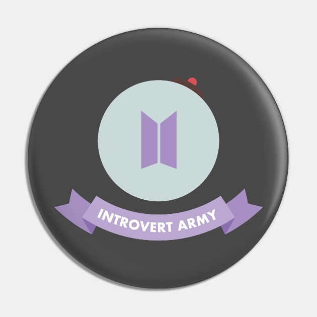 BTS introvert ARMY logo Pin by Oricca