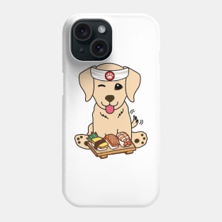 Sushi Chef Golden Retriever Phone Case