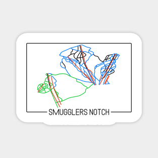 Smugglers Notch Trail Rating Map Magnet