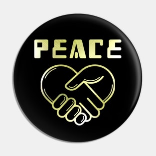 Peace Gold Symbol Pin