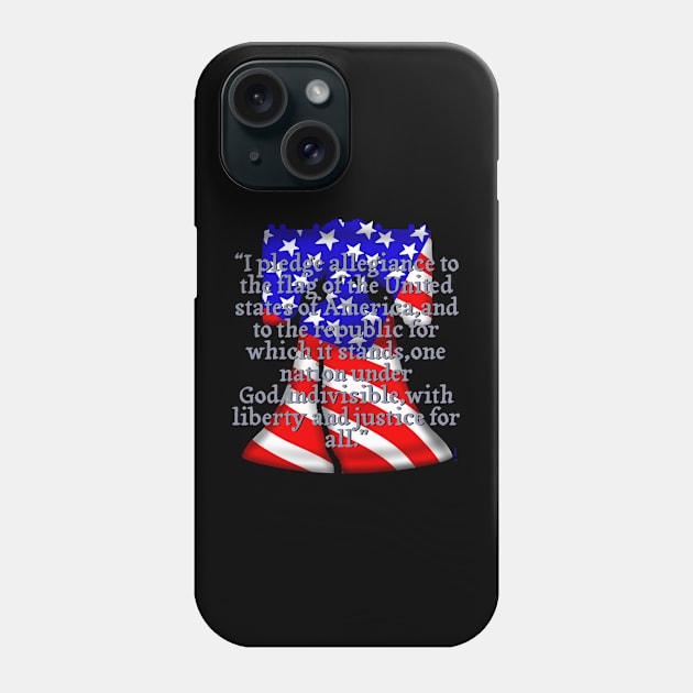 The pledge of allegiance Phone Case by Chillateez 