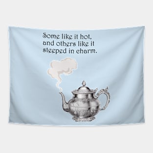 Steeped in Charm: A Victorian Tea-Time Delight Tapestry