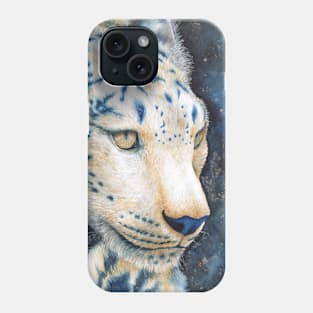 Cosmic Snow Leopard Phone Case