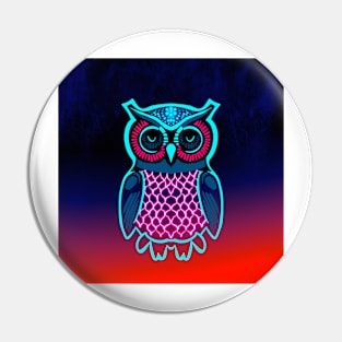 Copy of Synthwave owl Pin