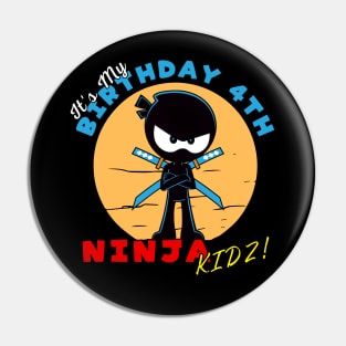 ninja birthday 4th Pin