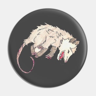 Opossum drawing Pin