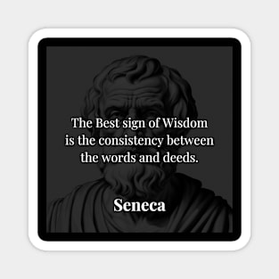 Seneca's Measure of Wisdom Magnet