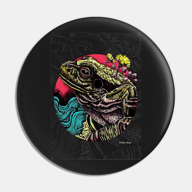 Frog Pin by A.Delos Santos Artworks