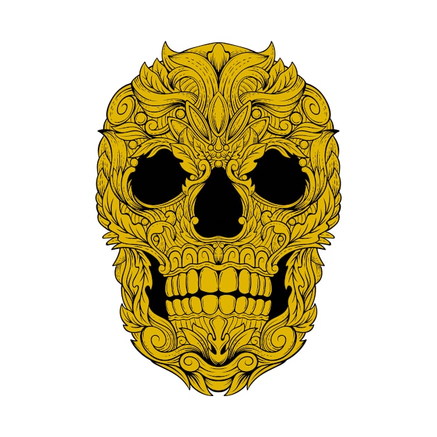 Skull Ornament 1.2 by Harrisaputra