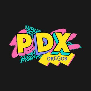 Portland, Oregon Retro 90s Logo T-Shirt