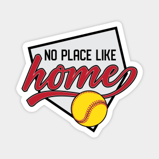 No Place Like Home, Softball © GraphicLoveShop Magnet