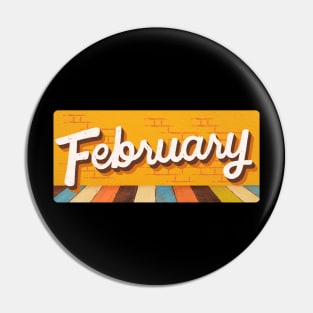 February Pin