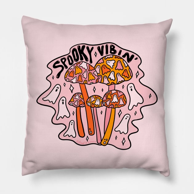 Spooky Vibin' Pillow by Doodle by Meg