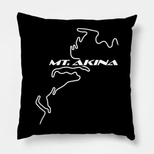 Mt. Akina Track Map (White) Pillow