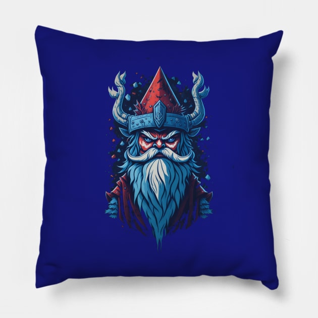 Evil Viking Santa Claus Pillow by jc007