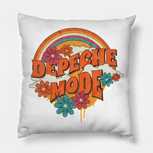 Retro Rainbow - Depeche Mode Pillow