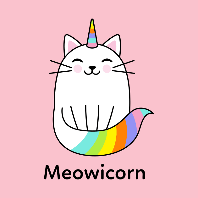 Cat Unicorn Cute by Tip Top Tee's