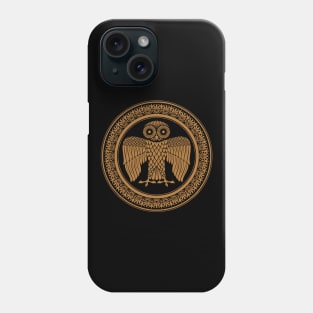 Greek Owl Shield - Spartan Warrior Phone Case