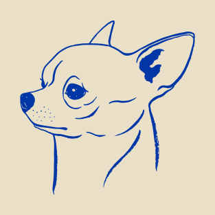 Chihuahua (Beige and Blue) T-Shirt