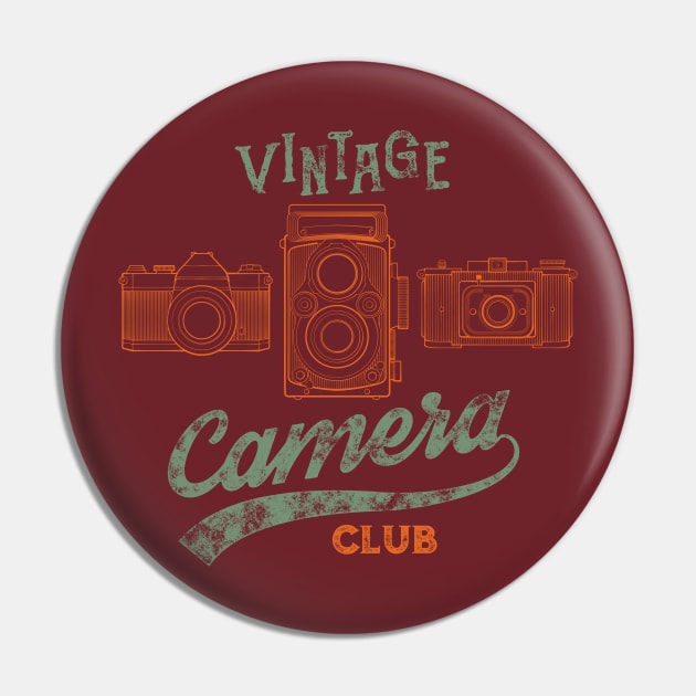 Vintage Camera Club Pin by spicoli13