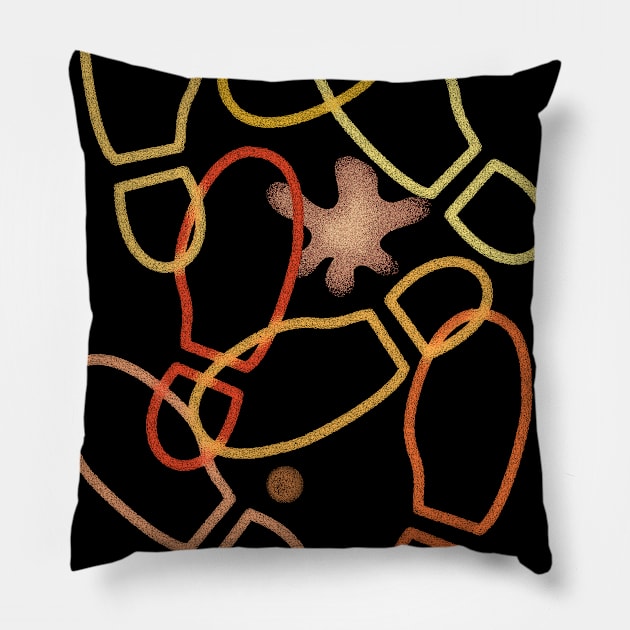 Down on the Street Pillow by bronzarino