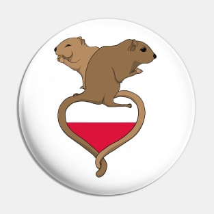 Gerbil Poland (light) Pin