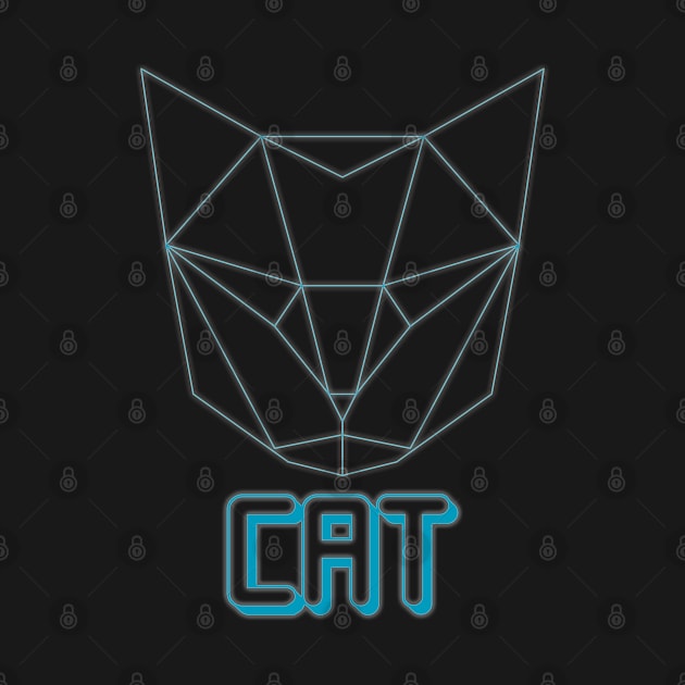 Geometric Cat by capo_tees