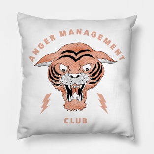 Anger Management Club Tiger Pillow