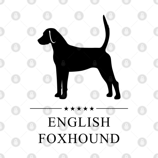 English Foxhound Black Silhouette by millersye