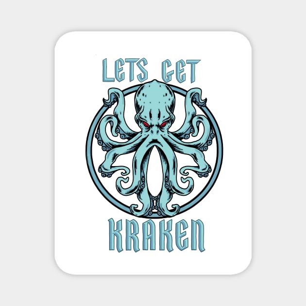 Let’s Get Kraken Seattle NHL Magnet by jardakelley