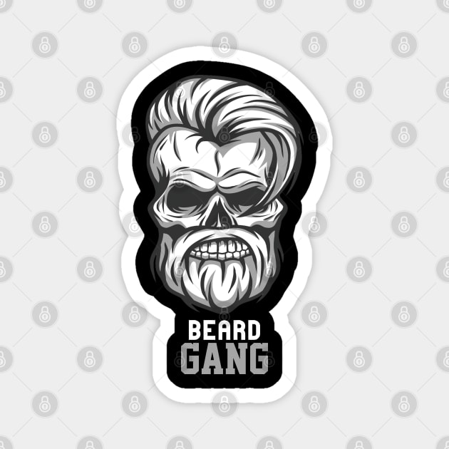 Beard Gang For Life Magnet by DarkTee.xyz