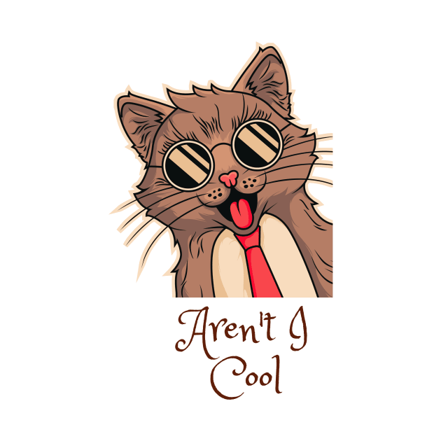 Cool and calm cat design by Purrfect Shop