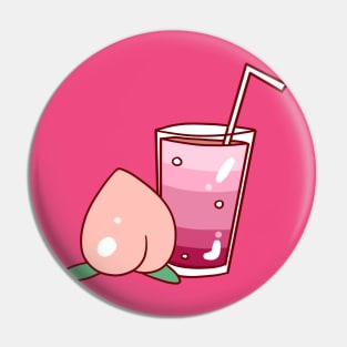 Peach Drink Pin