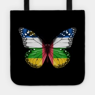 Central African Flag  Butterfly - Gift for Central African From Central African Republic Tote