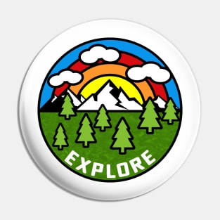 Explore Hiking Outdoors Nature Mountains Climbing Camping National Park Forest Pin