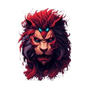 "Braveheart's Mane: Lion Head Artistry" T-Shirt