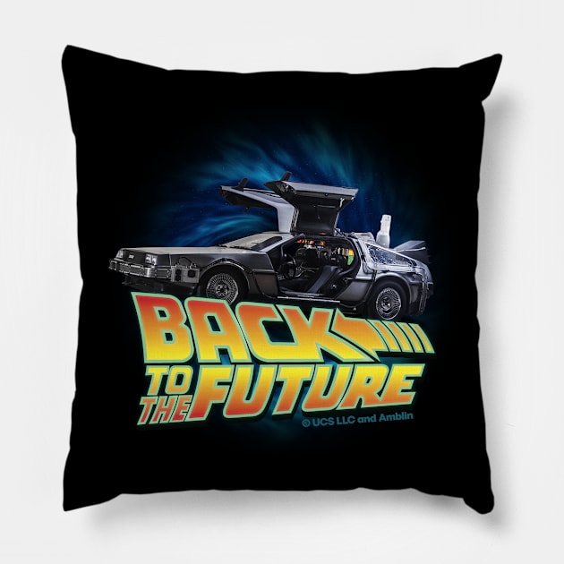 Back to the future movie. Delorean in time Pillow by SerenityByAlex