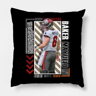 Baker Mayfield Paper Poster Version 10 Pillow