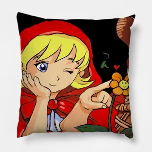 Little Red Bonnie Hood Pillow