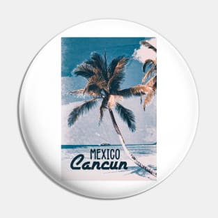 Cancun Mexico Vintage style poster Most Beautiful Places on Earth Pin