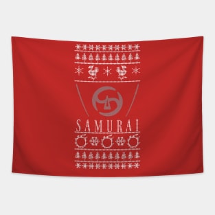 Final Fantasy XIV Samurai Ugly Christmas Sweater Tapestry
