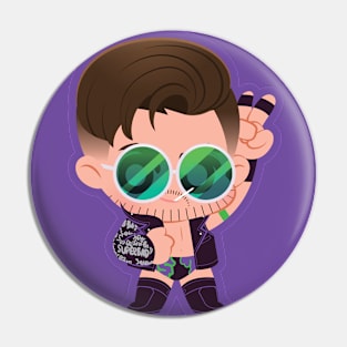 Game Streamer Wrestler Pin