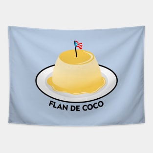 Coconut Flan Puerto Rico Food Dessert Boricua Tapestry