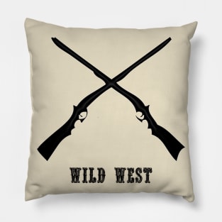 Western Era - Wild West Two Long Rifles Pillow