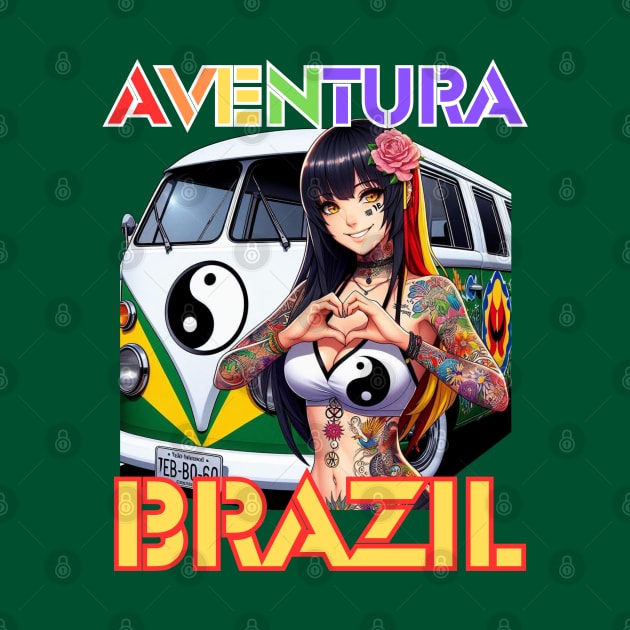 Kawaii, Anime Girl, Aventura de Brazil | Catsie Cat by Catsie Cat