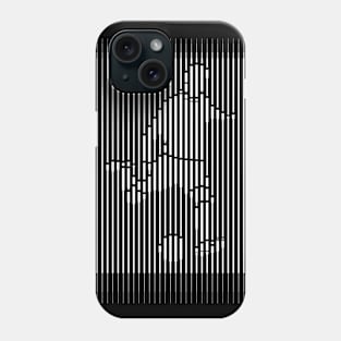 Football Player Black Line Art Phone Case