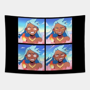 Anime Girl Cartoon Style - Manga Girl Tapestry