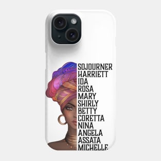 Celebrate Powerful Black Women Who Inspire, Black History, African American Phone Case