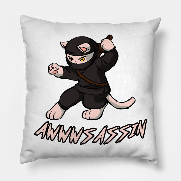 AWWWSASSIN Pillow by hackercyberattackactivity